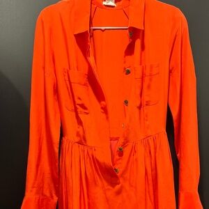 J. Crew 100% Silk Shirt Dress